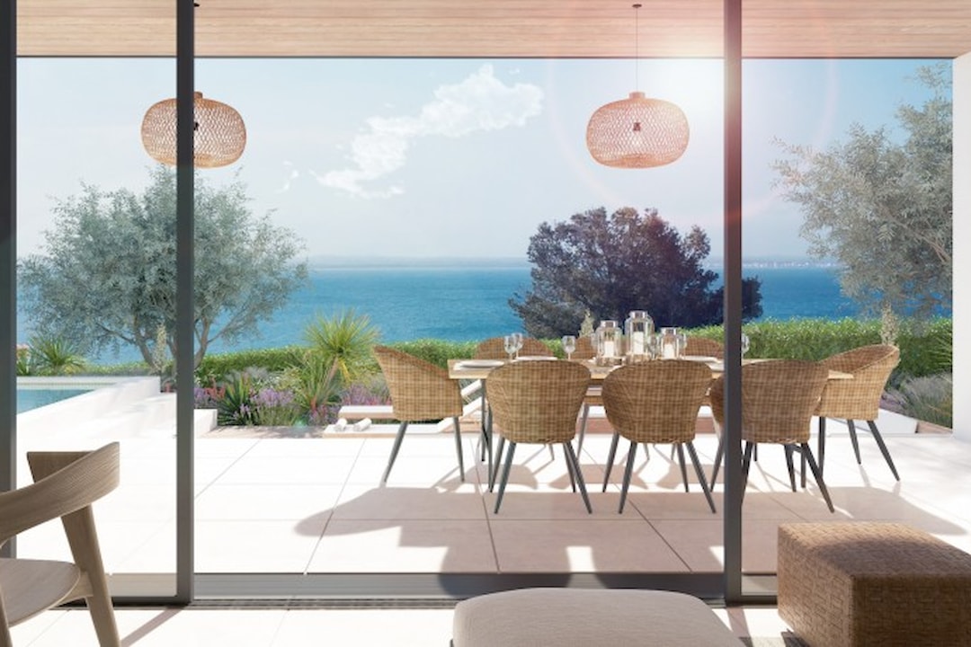 Image of Contemporary villa under construction with stunning views to the sea