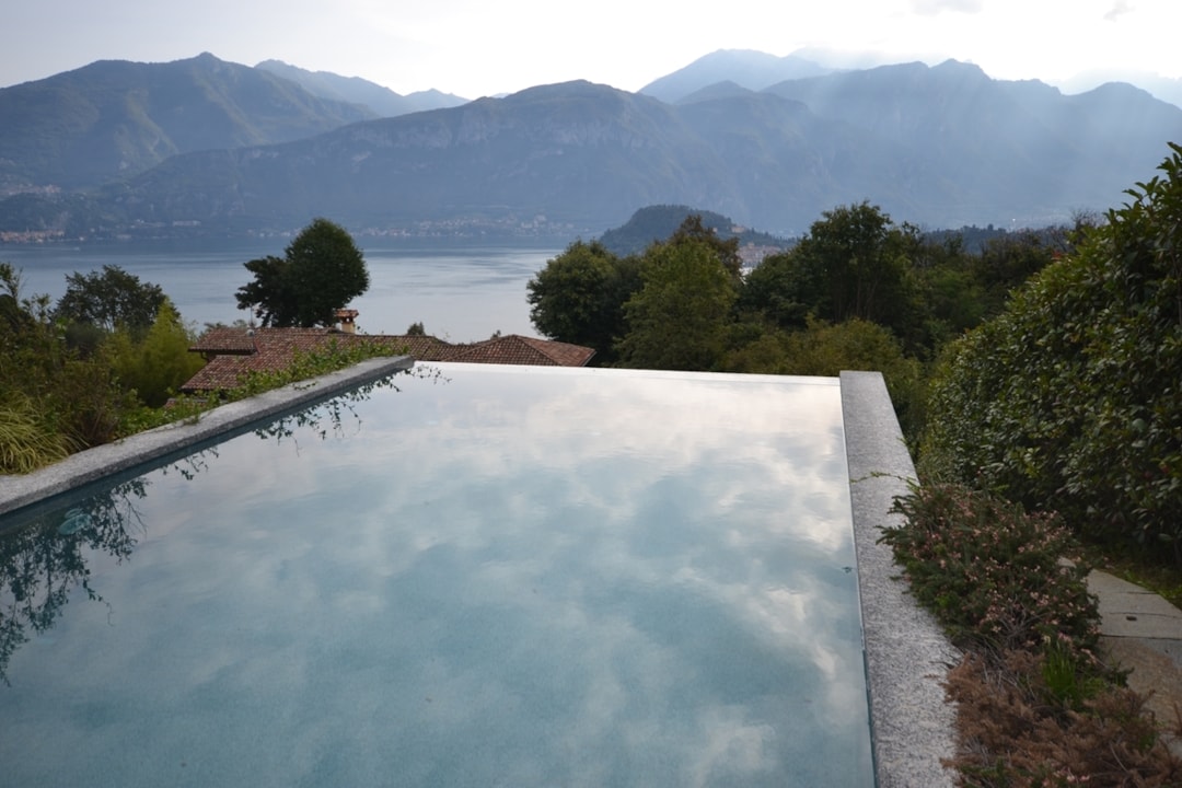 Image of Tremezzina - Lake Como: Detached modern villa with infinity pool.