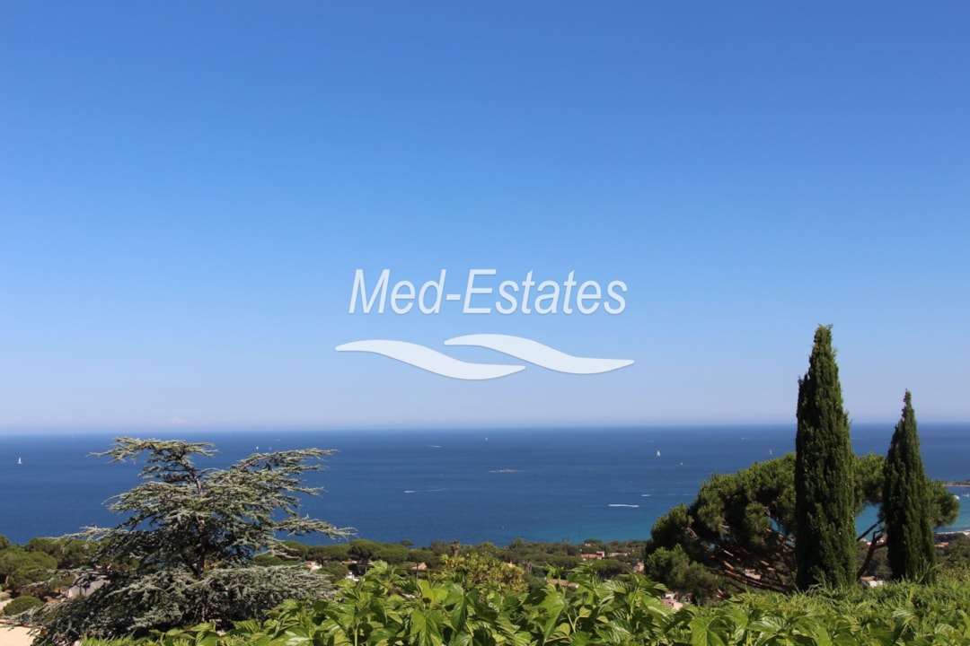 Image of Sainte maxime provence style villa with stunning panoramic sea view