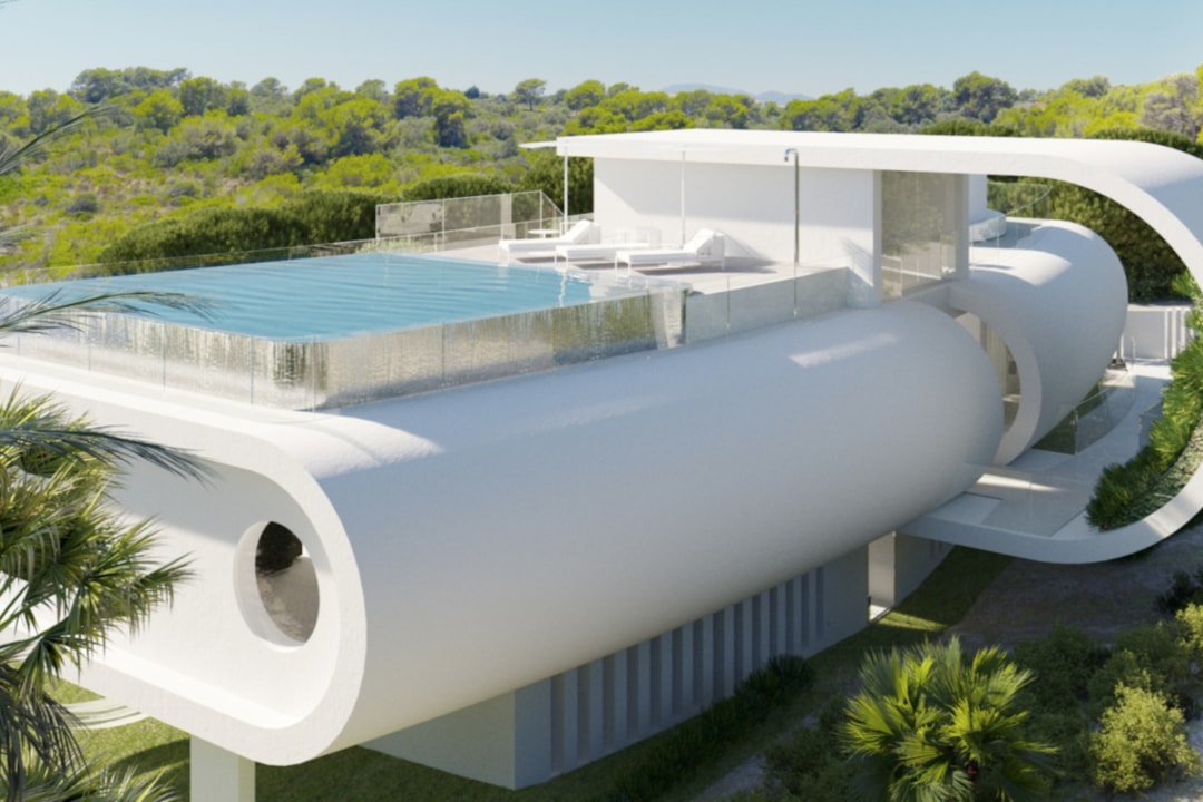 Image of THE WAVE, Project of a Villa under construction on the seafront in Cala Murta