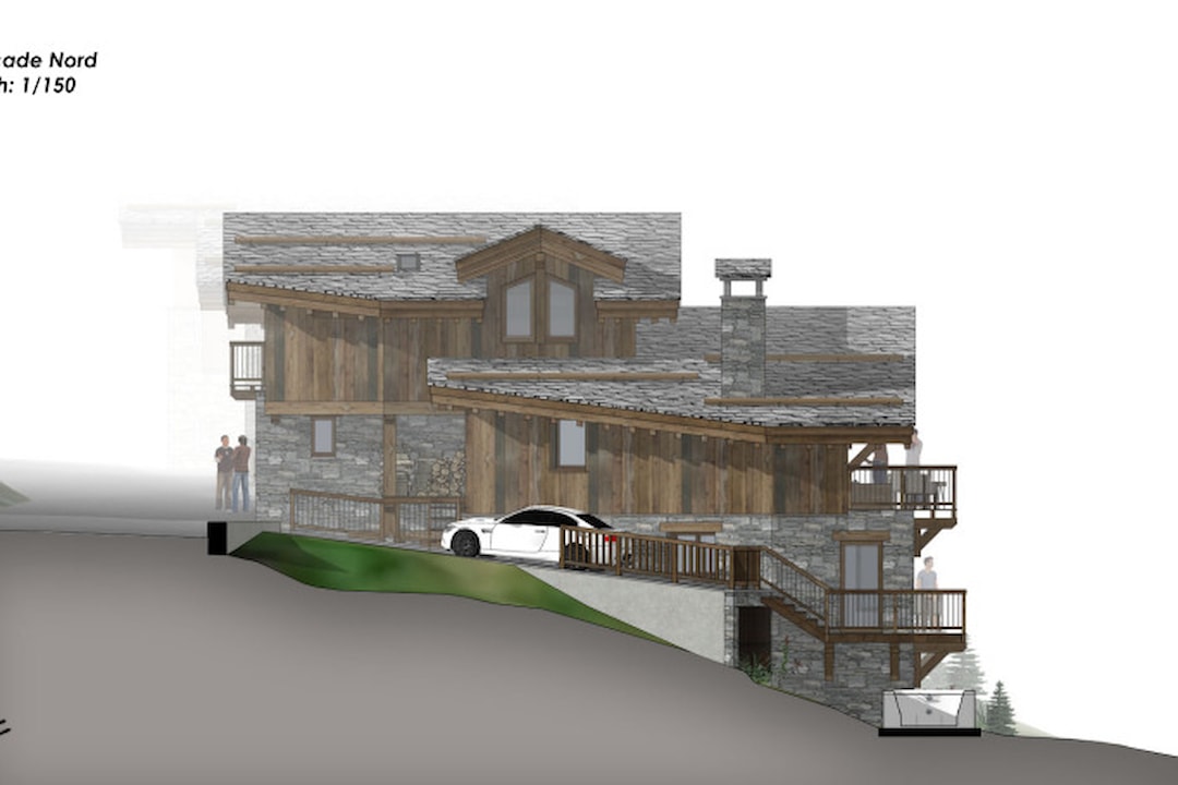 Image of HALF CHALET WITH UNOBSTRUCTED VIEW ON THE MOUNTAINS OF THE VALLEY