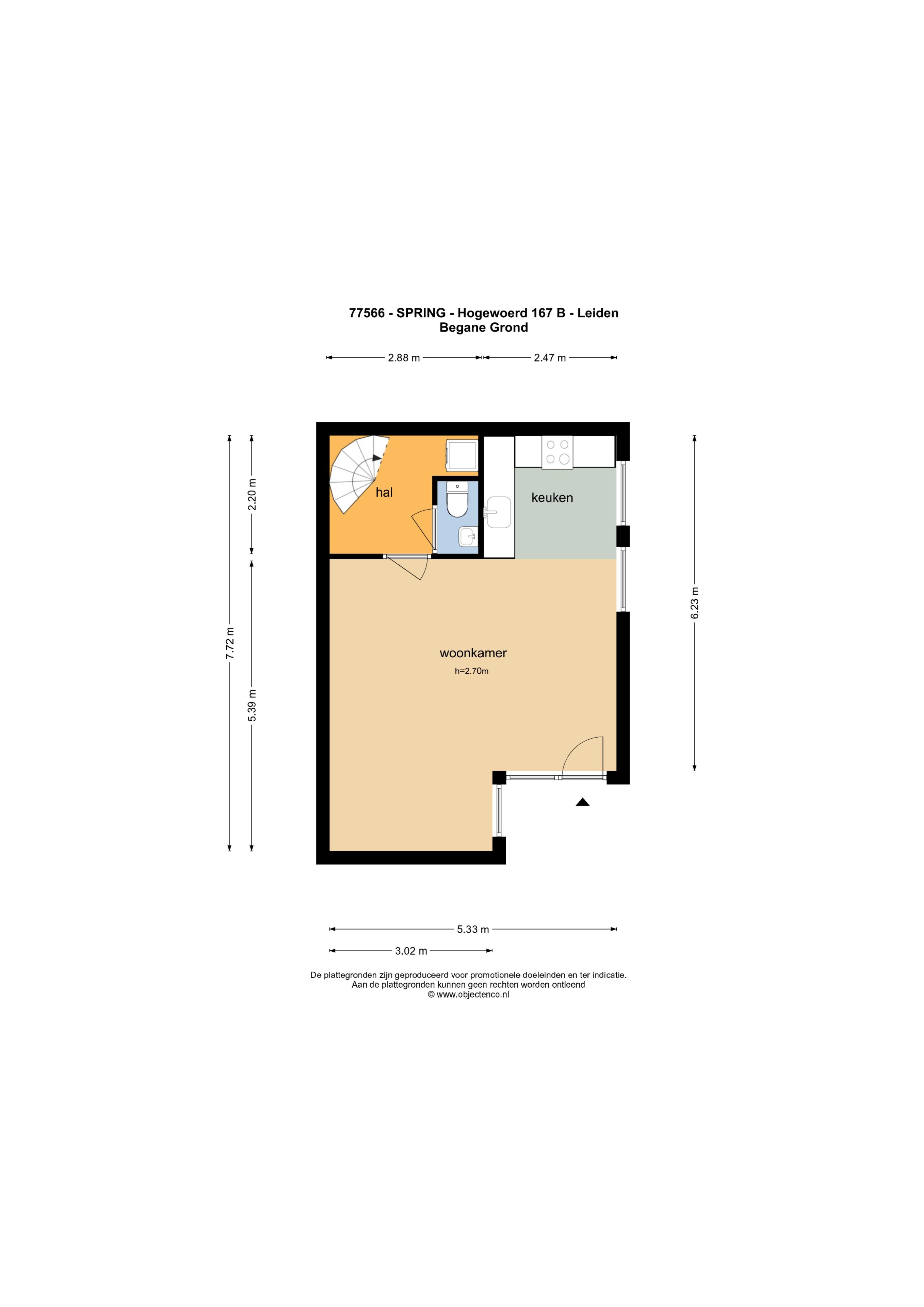 Woning / appartement - Leiden - Hogewoerd 167 167A en 167B